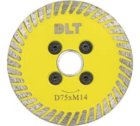 Диск алмазный DLT MINI TURBO 75мм, толщина 2мм, (для чистки клея), арт. 1179