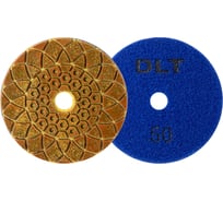 Круг алмазный гибкий шлифовальный DLT №16,O100мм, зерн._50,для сухой и мокрой шлифовки АГШК,арт. 1470
