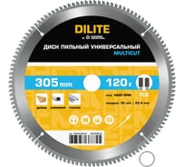 Диск пильный по мультиматериалам Diamond Industrial 305х30/25,4 мм Z=120 TCG MultiCut DILITE DIDMDL305Z120