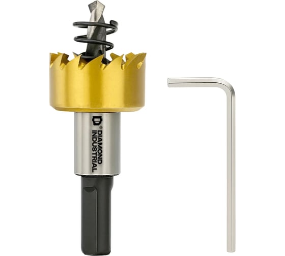 Коронка по металлу Diamond Industrial 25 мм универсальная М2 HSS-TIN DIDHSST25