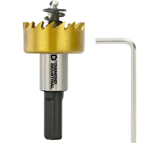 Коронка по металлу Diamond Industrial 30 мм универсальная М2 HSS-TIN DIDHSST30