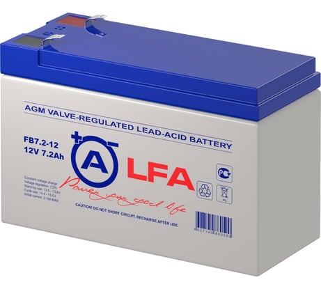 Аккумуляторная батарея LFA FB7.2-12 12В, 7.2 Ач УТ-00001355