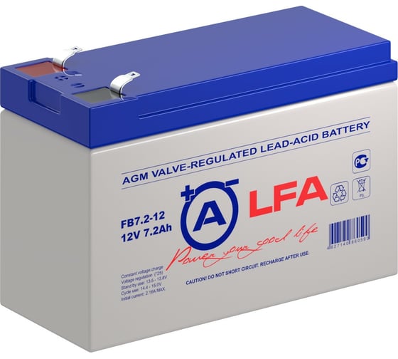 Аккумуляторная батарея LFA FB7.2-12 12В, 7.2 Ач УТ-00001355