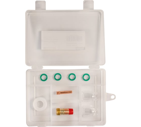 Набор Aurora TIG VISION с прозрачным соплом (TIG17-18-26) d.2.4 в кейсе, 9шт 40114