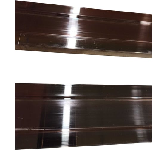 Подкладка медная для сварки швов ДМЗ под стекло, 20х70х600 (.2.093-07) паз 38х4,2мм ДМЗ.2.093-07.20.70.600