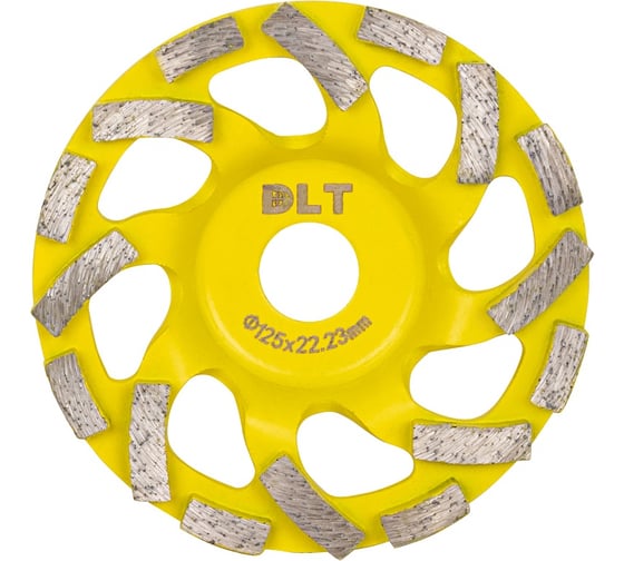 Чашка алмазная DLT FAN Standard (бетон), 125мм, высота алмазного слоя 6мм 1418