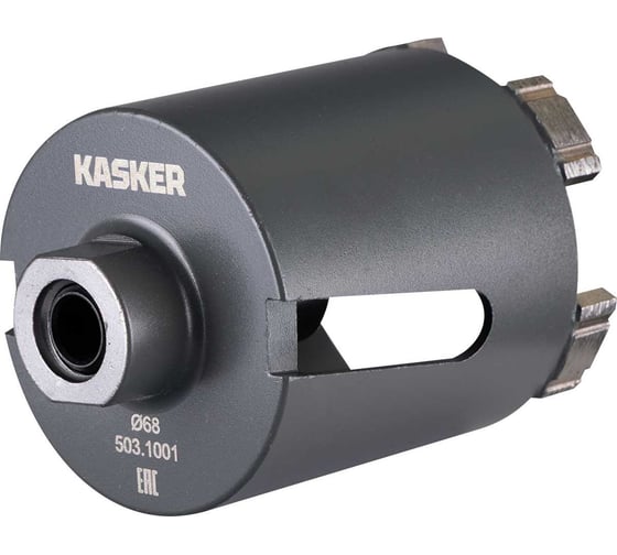 Коронка алмазная Kasker для подрозетников 68х65 мм, М16, Professional, 5 сегментов, боковая 503.1001