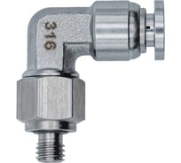 Фитинг L-образный NBPT с нар. резьбой SSL 06-M6 (нерж. 316) 806484