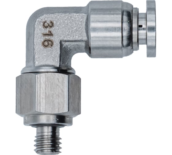 Фитинг L-образный NBPT с нар. резьбой SSL 06-M6 (нерж. 316) 806484