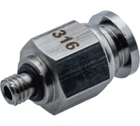 Фитинг прямой NBPT с нар. резьбой SSC 06-M6 (нерж. 316) 806538