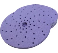 Круги шлифовальный CERAMAX 150 мм PURPLE FILM multiholes (мультиотверсный), P500, 5 шт. 1CRX1646