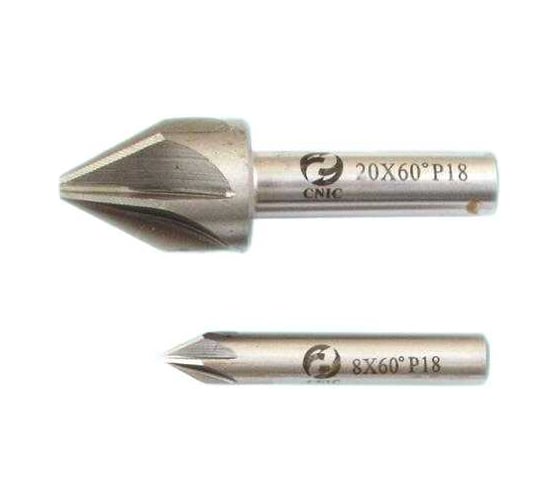 Зенковка CNIC d 20,0х28.0х64 конус 60гр dхв=10мм Р18 ц/х Z=6 52155