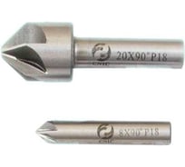 Зенковка CNIC d 16,0х20.0х56 конус 90гр dхв=10мм Р18 ц/х Z=6 52150