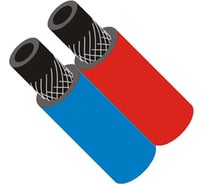 Рукав газовый сдвоенный синий+красный III класс (9.0 мм; бухта 40 м) 1410004