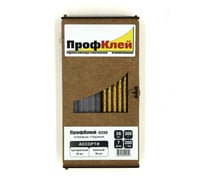 Клеевые стержни ПрофКлей 8288 ассорти (прозрачные + золото), 7х200 мм, 36 шт, 300 г RU.8288.TG