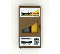 Клеевые стержни ПрофКлей 8227 ассорти (прозрачные - желтые), 11х200 мм, 14 шт, 280 г RU.8227.TY