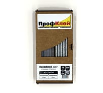 Клеевые стержни ПрофКлей 8287 ассорти (прозрачные + серебро), 7х200 мм, 36 шт, 300 г RU.8287.TS