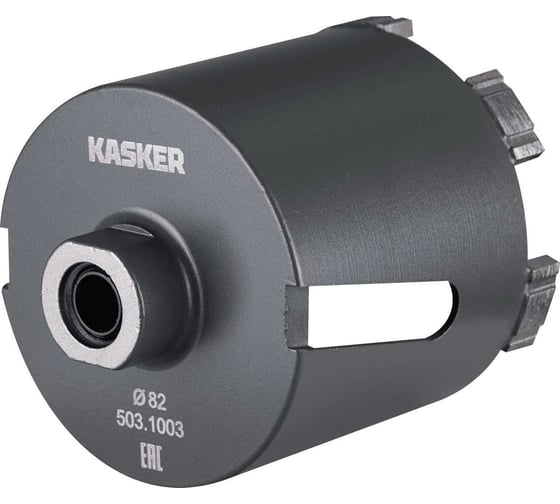 Коронка алмазная Kasker для подрозетников 82х65 мм, М16, Professional, 6 сегментов, боковая 503.1003