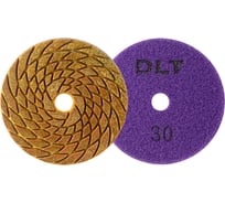 Круг алмазный гибкий шлифовальный DLT №17, O100мм, зерн. 30, для сухой и мокрой шлифовки АГШК 1473