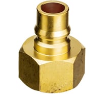 Пневморазъём металлический GARWIN высокой пропускной способности, папа - внутренняя резьба 1, латунь 808211-1