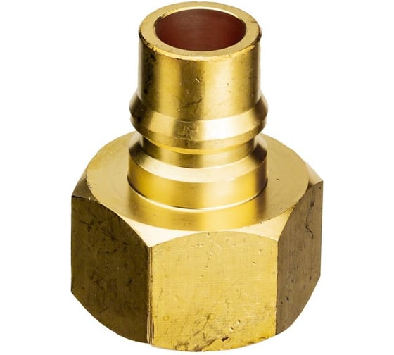 Пневморазъём металлический GARWIN высокой пропускной способности, папа - внутренняя резьба 1/2, латунь 808211-12