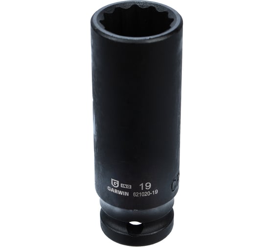 Головка торцевая GARWIN 1/2, 19 мм, 12-гранная, ударная, глубокая 621020-19