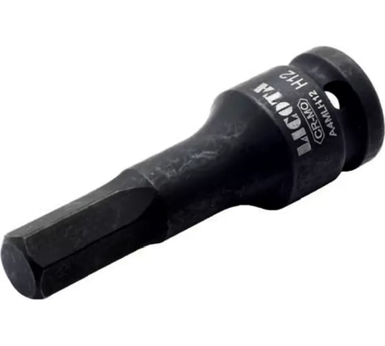 Головка торцевая Licota 1/2, HEX наружный, H10, ударный, удлиненный A4MLH10