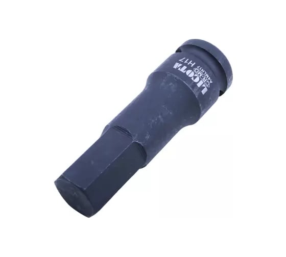 Головка торцевая Licota 1/2, HEX наружный, H17, ударный, удлиненный A4MLH17