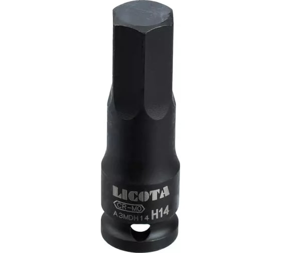 Головка торцевая Licota 3/8, HEX наружный, H14, ударный A3MDH14