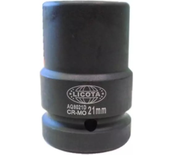 Головка Licota 1, 21 мм, торцевая, 4-гранная, ударная, глубокая AQ8021D