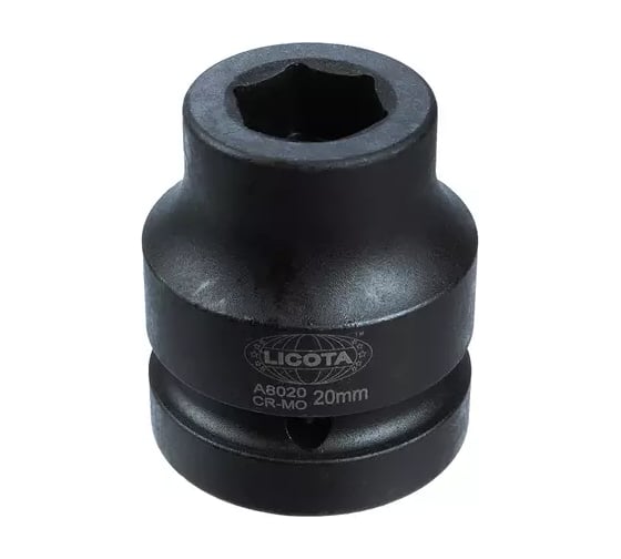 Головка Licota 1, 20 мм, торцевая, 6-гранная, ударная A8020