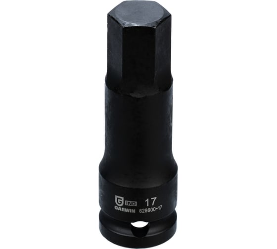 Головка торцевая GARWIN 1/2, HEX наружный, H17, ударный, удлиненный 626600-17