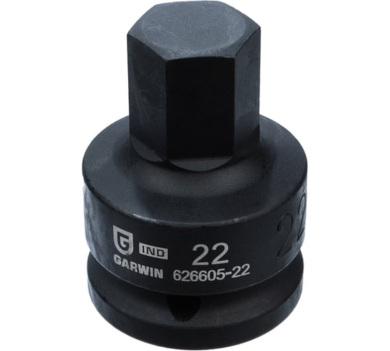 Головка торцевая GARWIN 3/4, HEX наружный, H22, ударный 626605-22