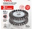 Щетка для УШМ плоская крученая VIRA 125 мм 2 шт 575126 2