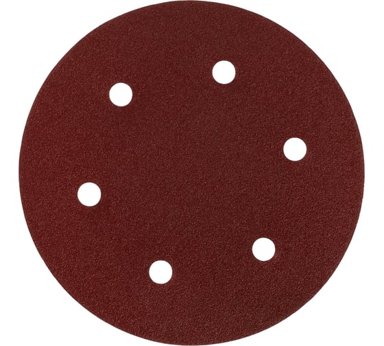 Круги шлифовальные RAGE 225 мм Р80 6 отв на липучке 10 шт 558132