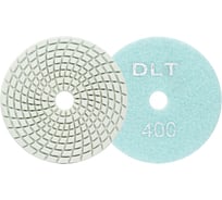 Круг алмазный гибкий шлифовальный DLT №1, O100мм, _400, для сухой и мокрой шлифовки АГШК 1164