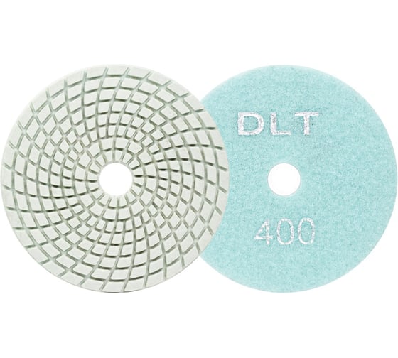 Круг алмазный гибкий шлифовальный DLT №1, O100мм, _400, для сухой и мокрой шлифовки АГШК 1164