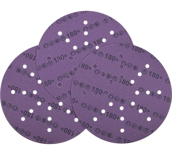 Круг шлифовальный DLT GrandFlex FILM-CERAMIC, O225мм, зернистость 180, 10шт (на пленке, керамика точной формы) 3009