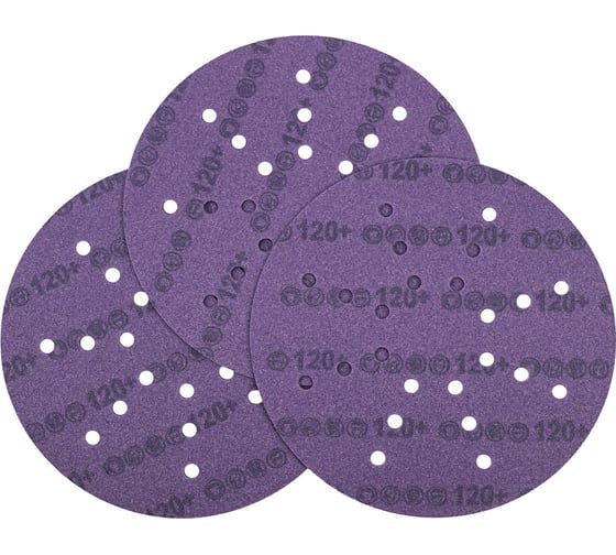 Круг шлифовальный DLT GrandFlex FILM-CERAMIC, O225мм, зернистость 120, 10шт (на пленке, керамика точной формы) 3008