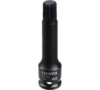 Головка торцевая Licota 3/8, Spline, M12, ударный A3MLM12