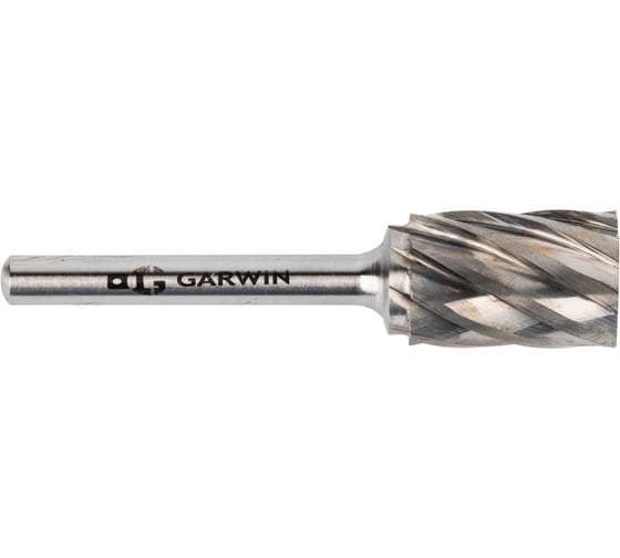 Борфреза GARWIN цилиндрическая с гладким торцом 16x25x69 мм, VHM, AL, форма A (серия 900511) 900511-16*25*69