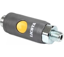 Пневматический разъем быстросъемный двухкомпонентный Licota с предохранителем 1/4 внешняя резьба SR20PM