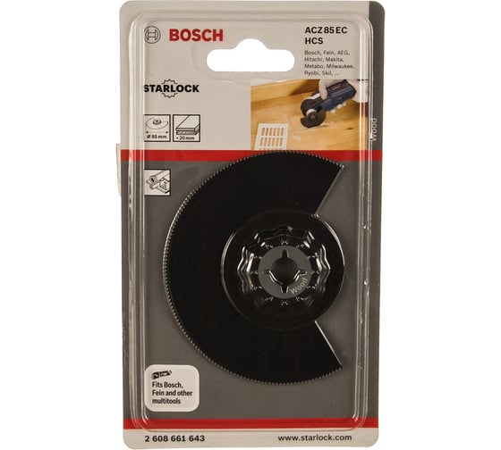 Сегментированный выпуклый пильный диск HCS WOOD (85 мм) для GOP 10.8 Bosch 2608661643 1