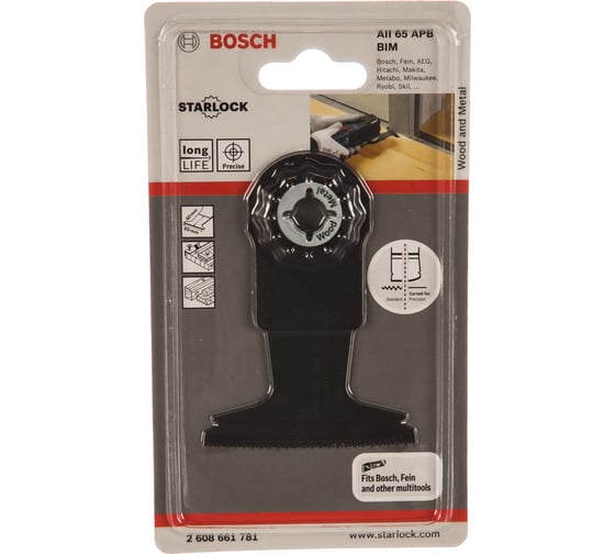 Погружное пильное полотно BIM WOOD AND NAILS Bosch 2608661781