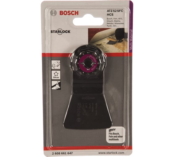 Скребок (52х45 мм) HCS для дельташлифмашин GOP 10.8 Bosch 2608661647