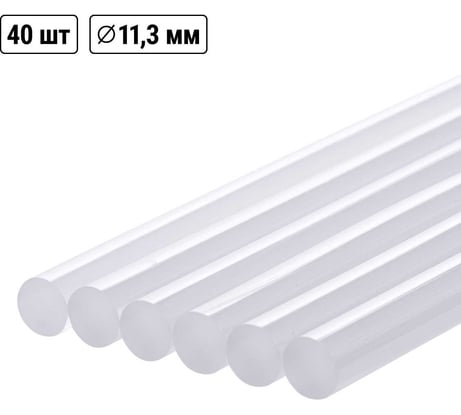 Клеевые стержни Алмаз универсальные (40 шт; 11.3х300 мм) TDM ELECTRIC SQ1024-0202