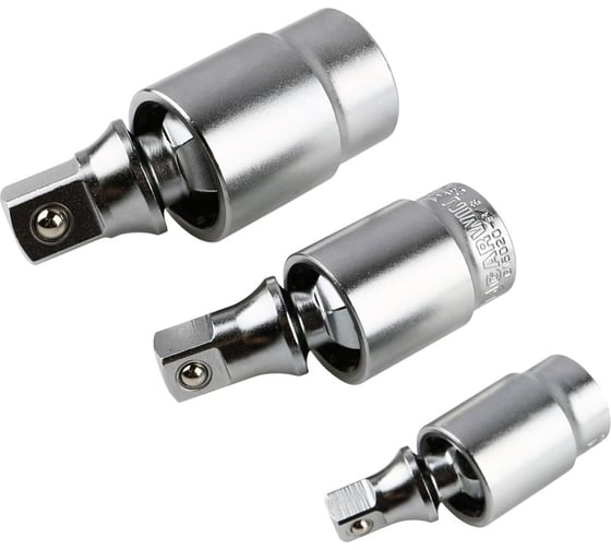 Набор карданов шаровых GARWIN 1/4, 3/8, 1/2, 3 предмета 615100