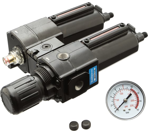 Модульная группа для подготовки воздуха с регулятором давления и манометром GARWIN 1/4, 5 мкм, усиленная - макс.давление 16 б 807670-14-5