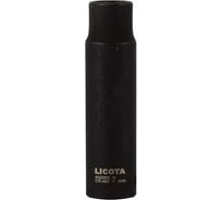 Головка Licota 1/4, 7 мм, торцевая, 6-гранная, ударная, глубокая AG2007L