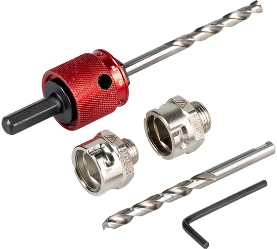 Адаптер METALLICA быстроразъемный для BiM коронок 14-150 мм Ultra с сверлом и 2-мя коннекторами 909751